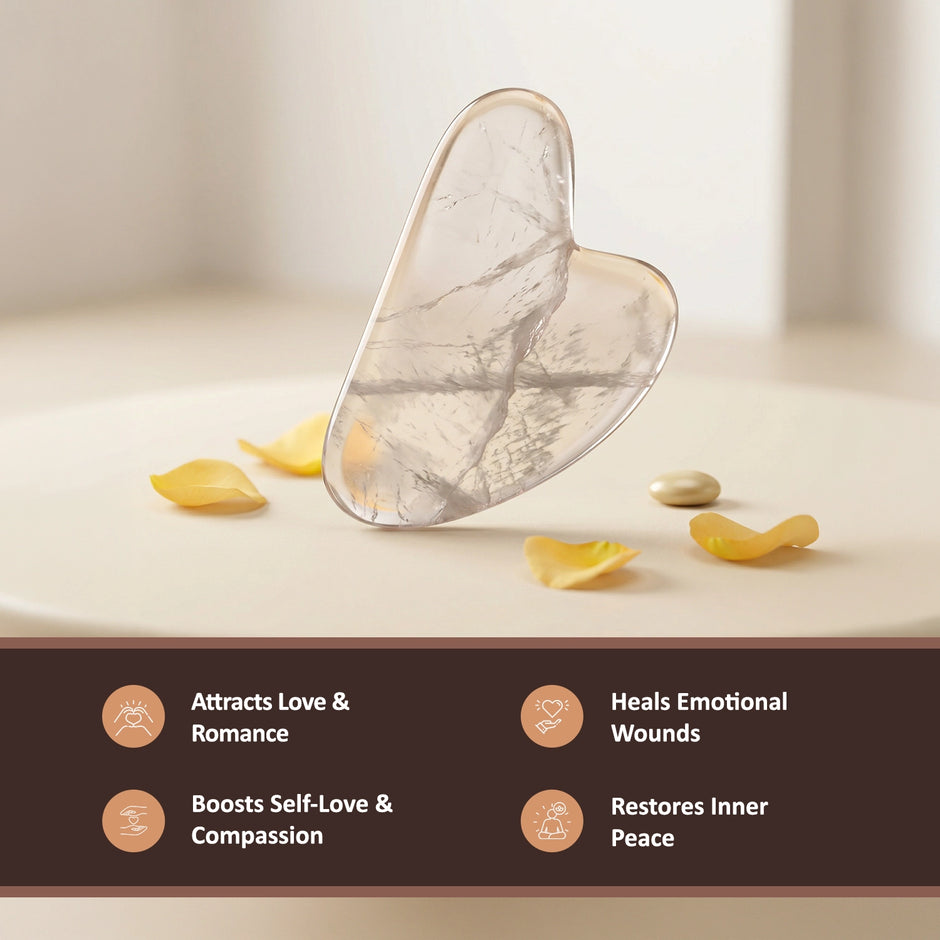 Natural Rose Quartz Gua Sha – Glow & Self-Love
