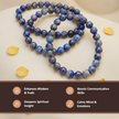 Natural Lapis Lazuli Crystal Bracelet (8mm) – Wisdom & Self-Expression