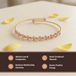 Natural Strawberry Quartz Copper Bracelet - Love and Harmony