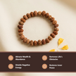 Natural 7, 8 & 10 Mukhi Rudraksha Combination Bracelet – Wealth, Success & Protection