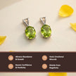 Silver Natural Peridot  Gemstone Pendant – Prosperity & Renewal