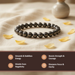Natural Hematite Crystal Bracelet (8mm) – Grounding & Focus