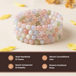 Natural Morganite Crystal Bracelet (8mm) – Divine Love & Compassion