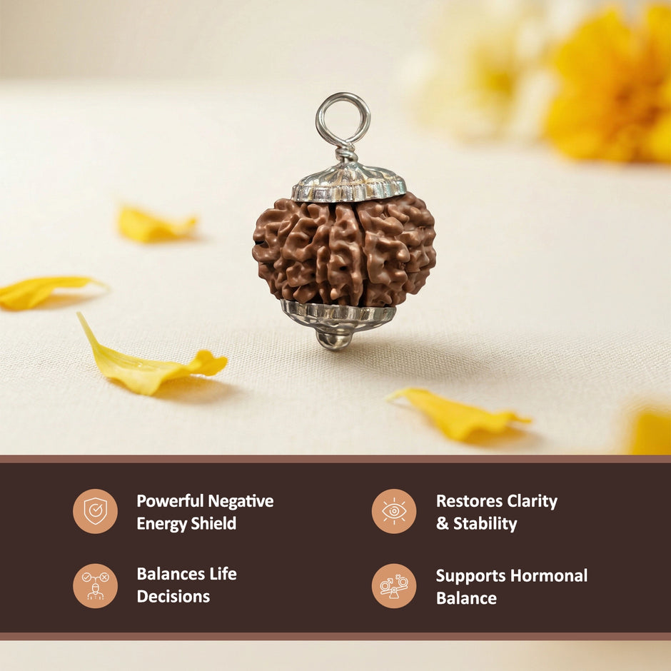Natural 10 Mukhi Nepali Rudraksha – Lord Vishnu's Protection & Peace