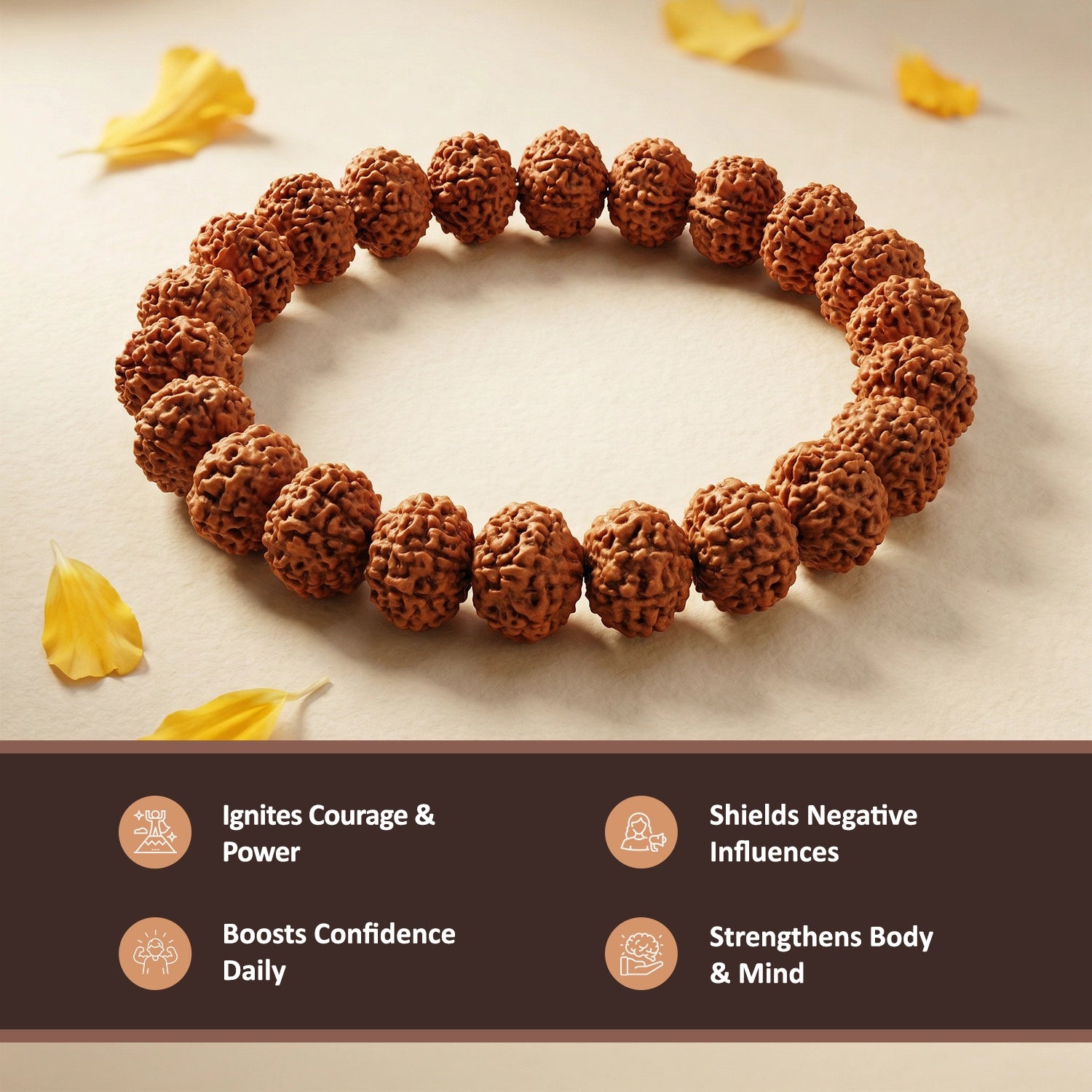 9 Mukhi Rudraksha Bracelet