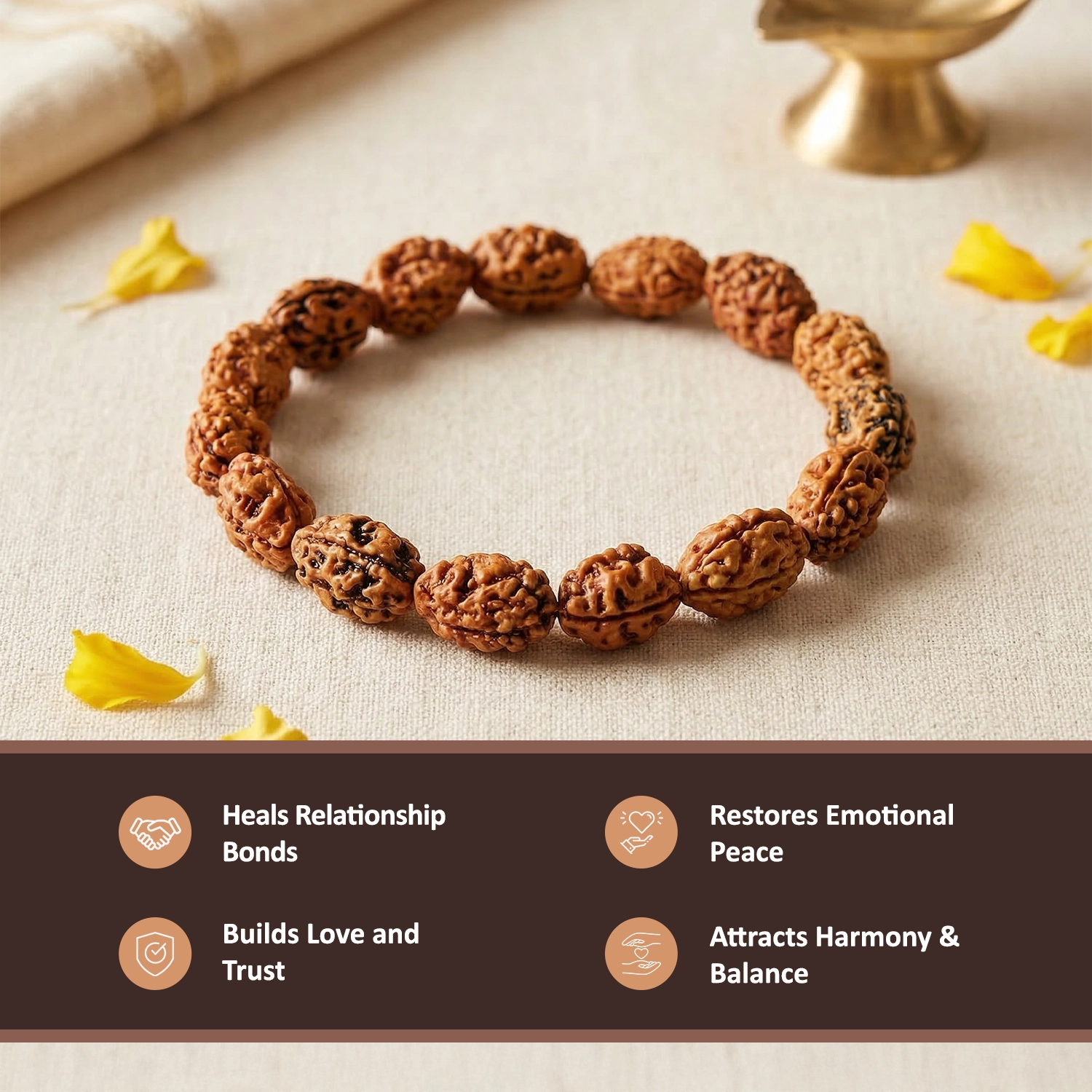 2 Mukhi Rudraksha Bracelet