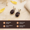 Silver Natural Garnet  Gemstone Pendant (Silver Frame) – Passion & Vitality