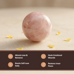 Natural Rose Quartz Crystal Ball – Love & Emotional Healing