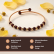 Natural Garnet Copper Bracelet – Passion & Vitality