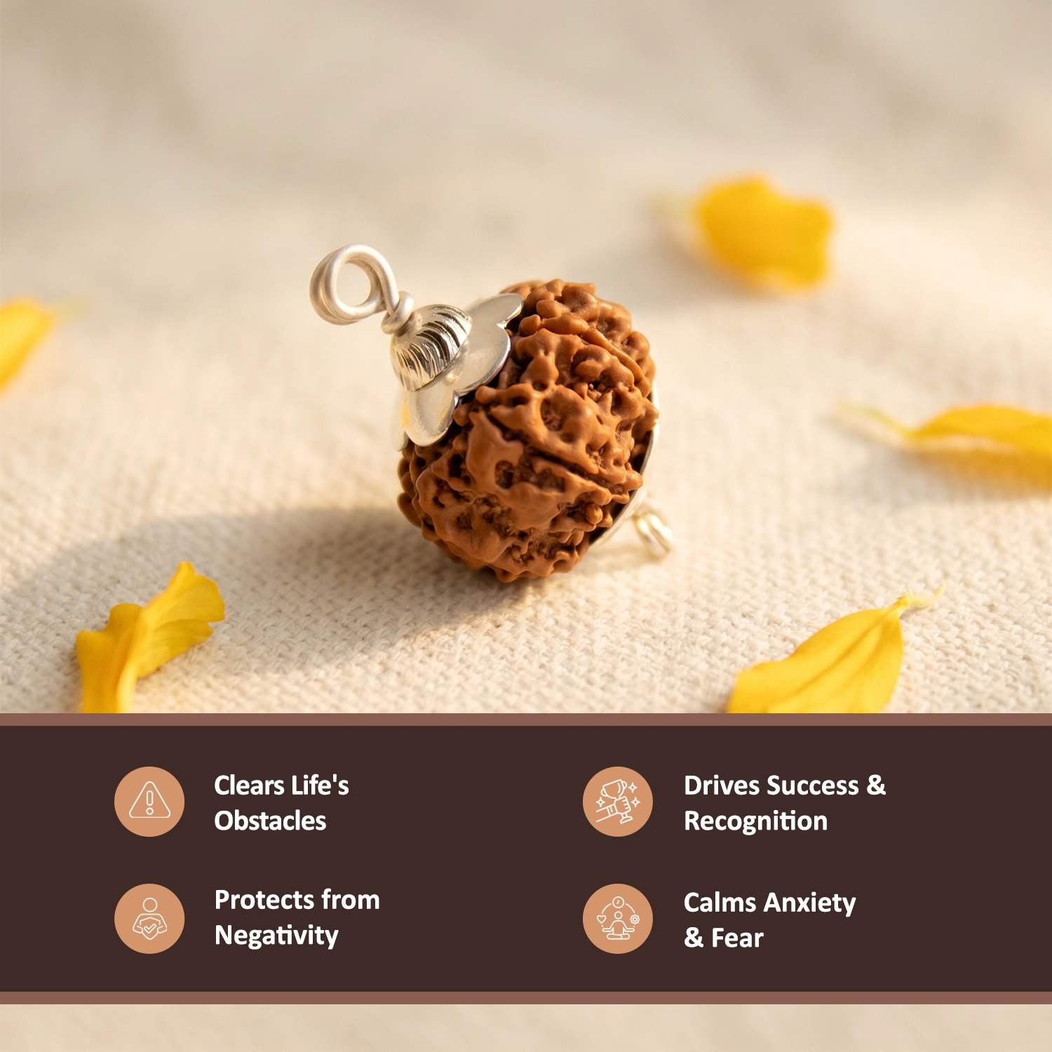 Natural 8 Mukhi Nepali Rudraksha – Success & Obstacle Removal
