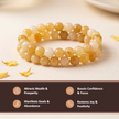 Natural Yellow Aventurine Crystal Bracelet (8mm) – Confidence & Optimism