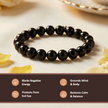 Natural Black Tourmaline Crystal Bracelet (8mm) – Protection & Grounding