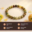 Natural Green Tourmaline Crystal Bracelet (8mm) – Heart Healing & Vitality