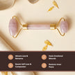 Natural Rose Quartz Facial Roller – Glow & Relaxation
