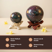 Natural Ruby Zoisite Crystal Ball - Vitality & Spiritual Growth