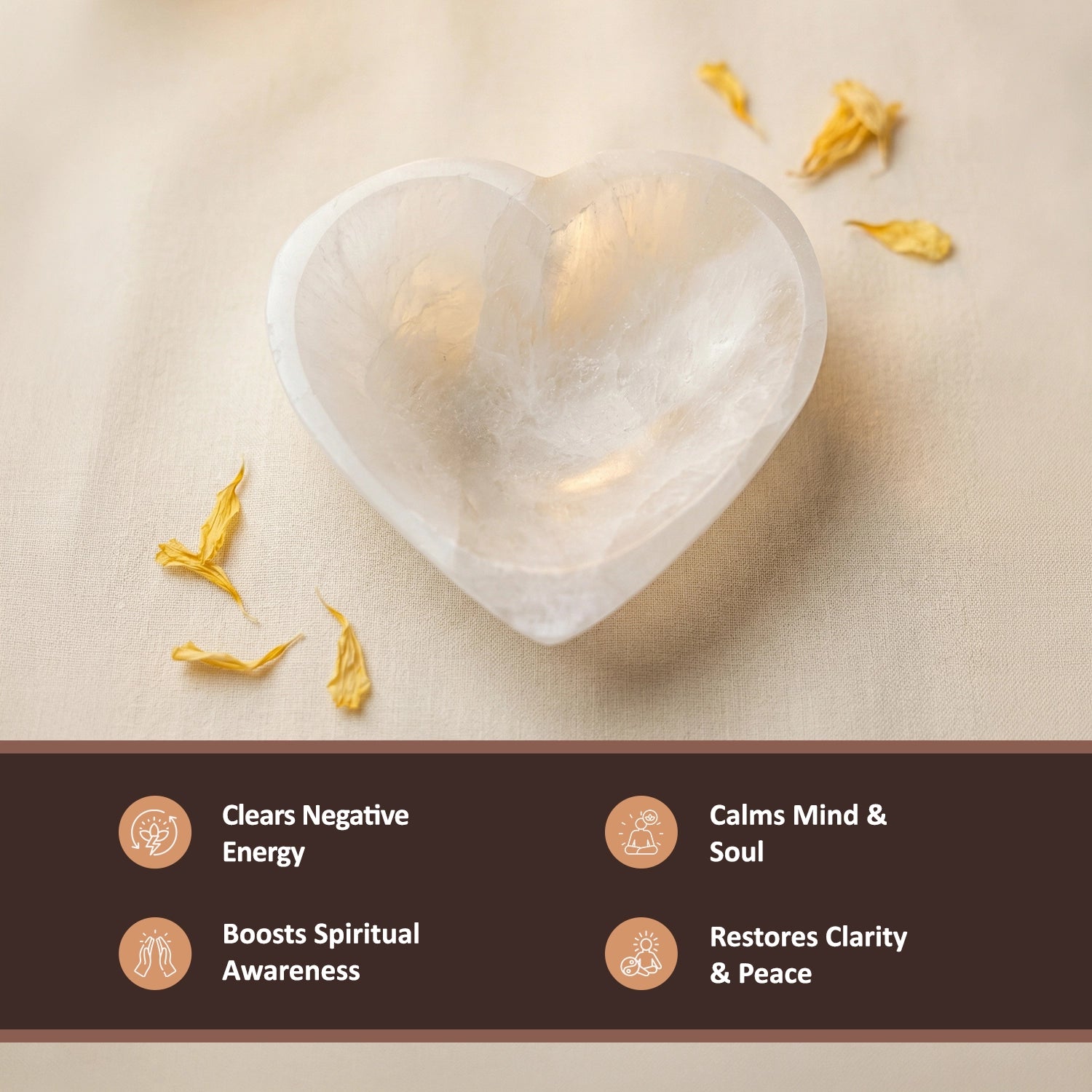 Natural Selenite Bowl – Love & Cleansing