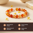 Natural Carnelian Crystal Bracelet (8mm) – Creativity & Motivation