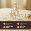 Natural Clear Quartz Running Horse Carving – Clarity & Energy
