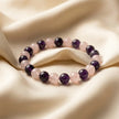 Natural Amethyst & Rose Quartz Bracelet – Divine Love & Harmony