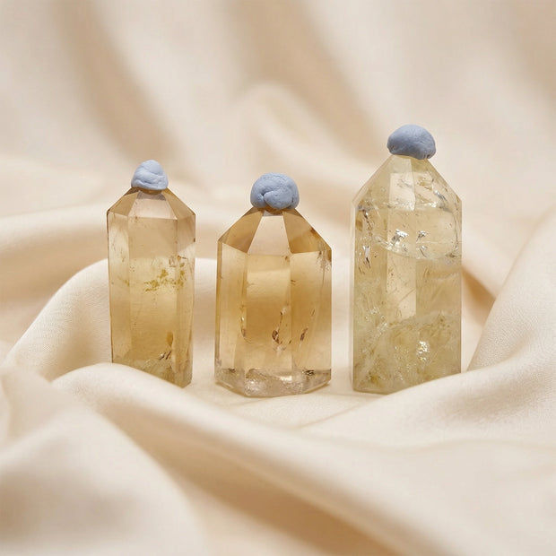 Natural Citrine Point Tower – Abundance & Positivity