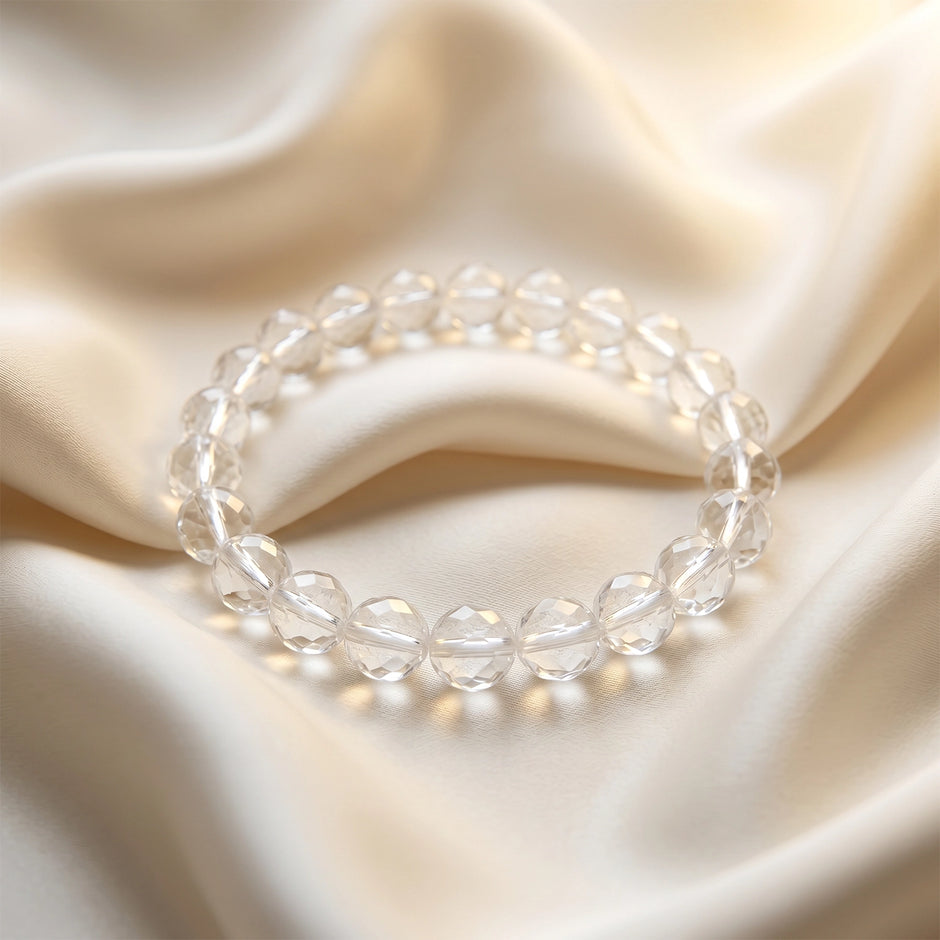 Natural Clear Quartz Bracelet – Clarity & Energy Amplification
