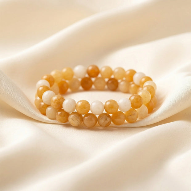 Natural Yellow Aventurine Crystal Bracelet (8mm) – Confidence & Optimism