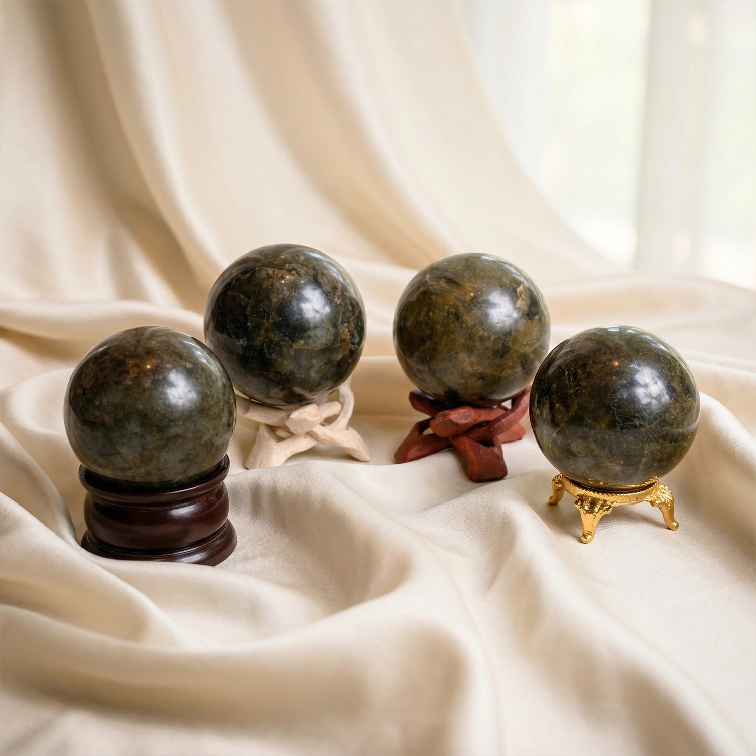 Natural Labradorite Crystal Ball (300-350gm) – Transformation & Intuition