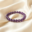 Natural Amethyst Dark Crystal Bracelet (8mm) – Deep Calm & Spiritual Protection
