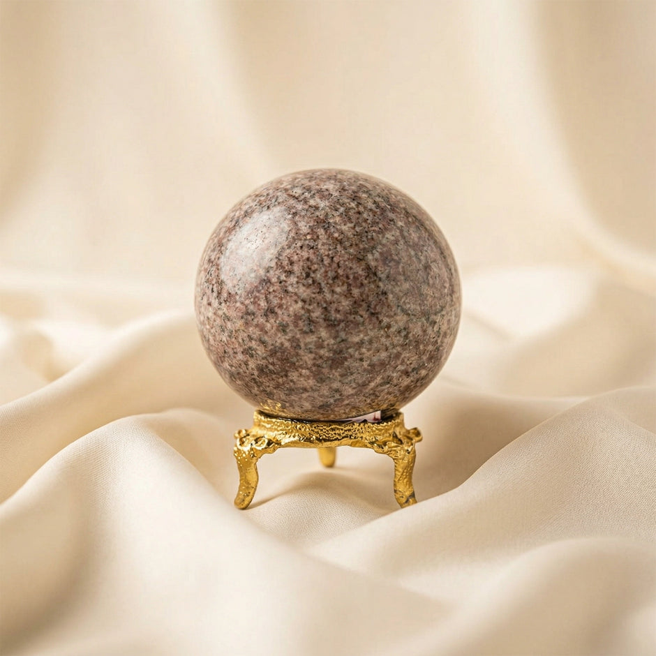 Natural Lepidolite Crystal Ball (250gm) – Calm & Emotional Balance