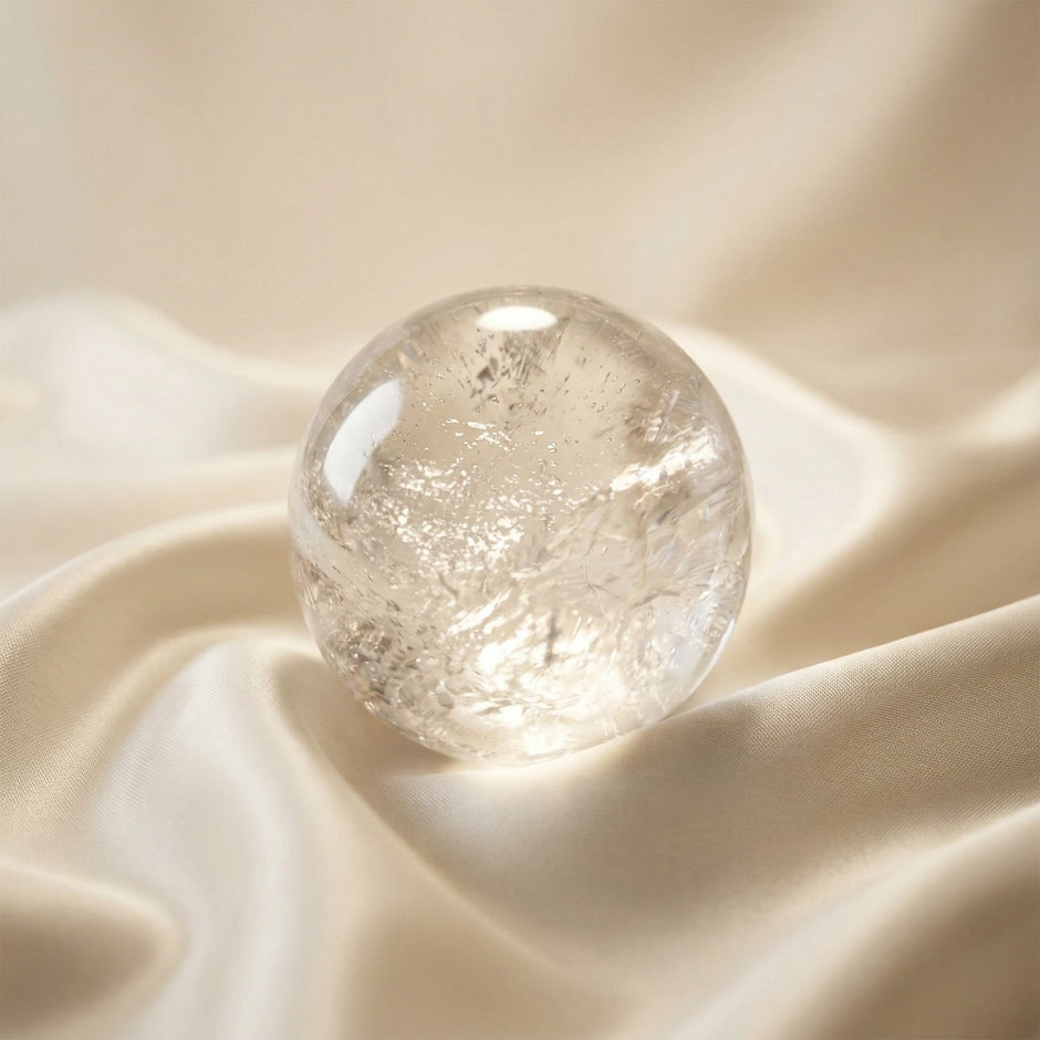 Natural Clear Quartz Crystal Ball – Clarity & Energy Amplification