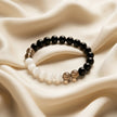 Natural Smoky Quartz, Black Tourmaline & Selenite Bracelet – Energy Shield