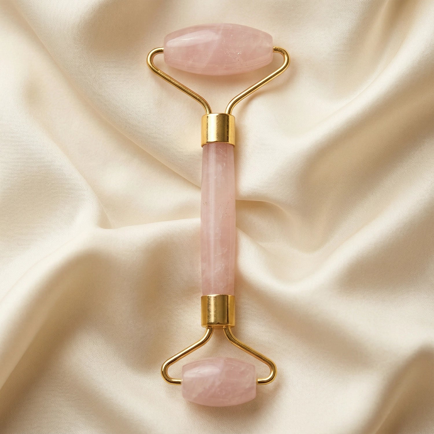 Natural Rose Quartz Facial Roller – Glow & Relaxation