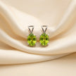 Silver Natural Peridot  Gemstone Pendant – Prosperity & Renewal