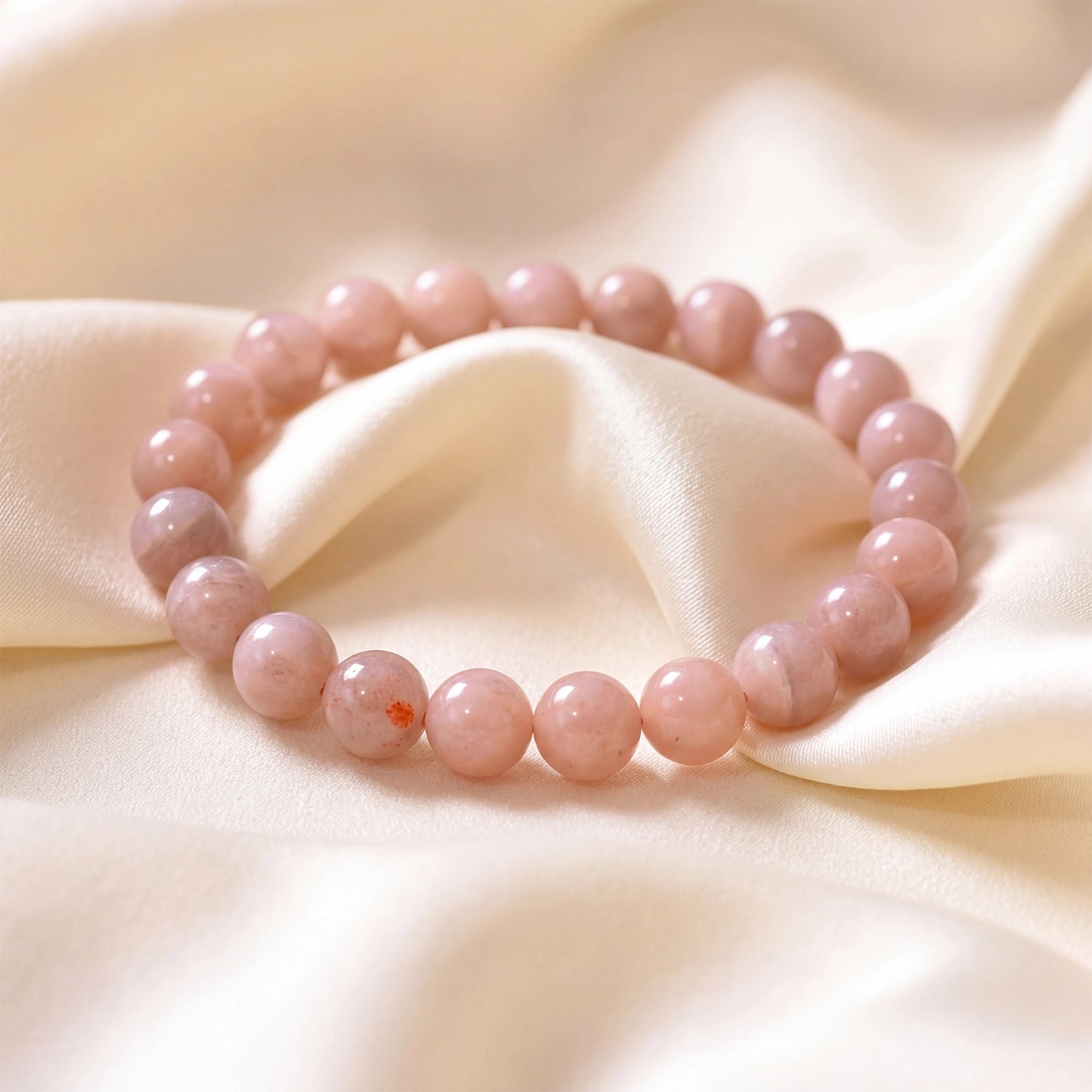 Natural Sunstone Crystal Bracelet (8mm) – Joy & Leadership