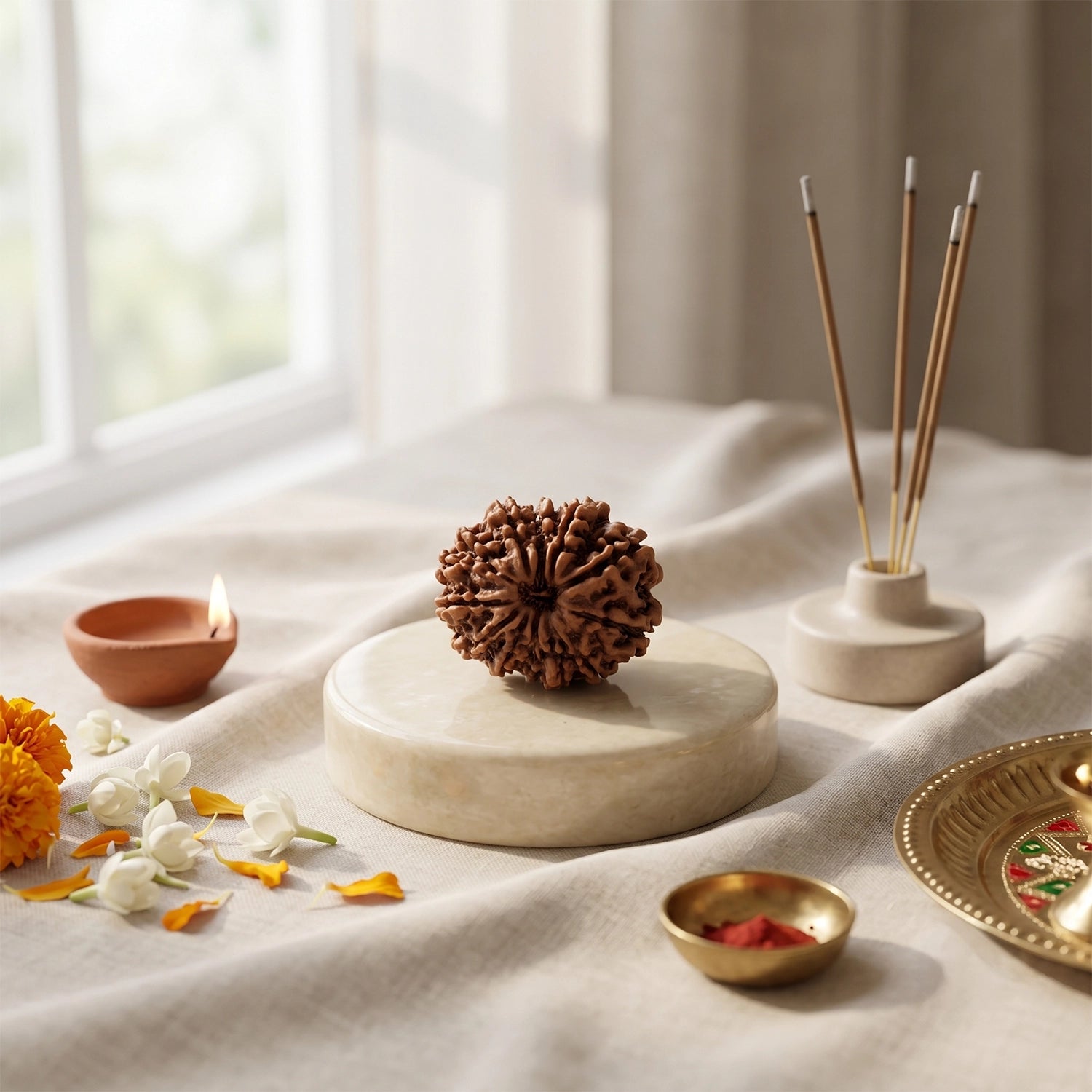 Natural 12 Mukhi Nepali Rudraksha – Surya's Leadership & Power