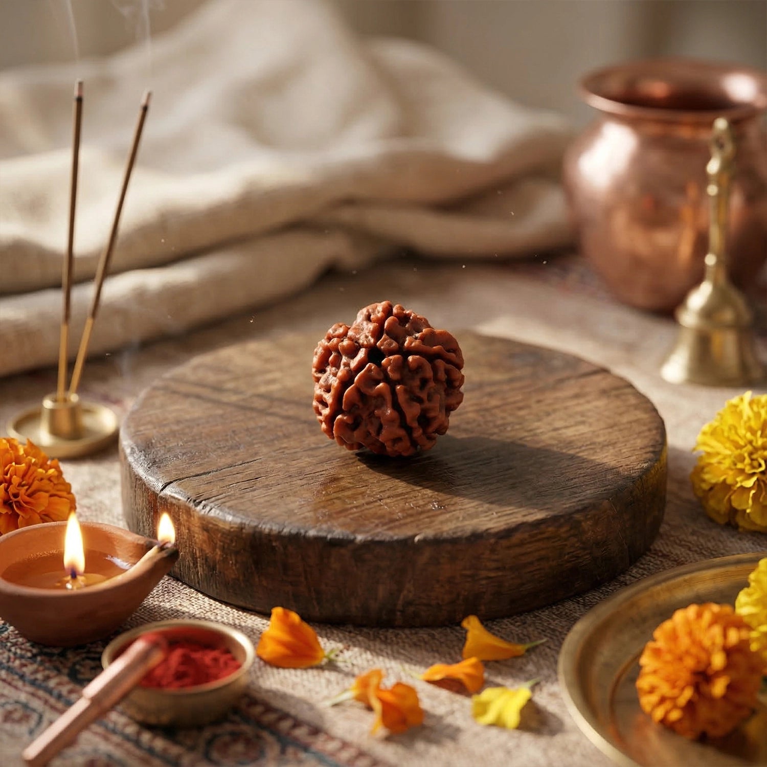 Natural 5 Mukhi Nepali Rudraksha – Peace & Protection