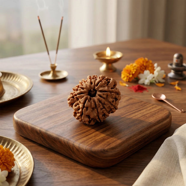 Natural 10 Mukhi Nepali Rudraksha – Lord Vishnu's Protection & Peace