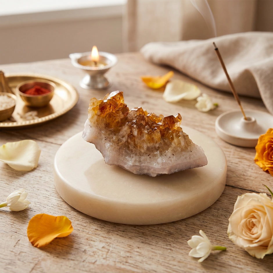 Natural Citrine Raw Crystal – Abundance & Positivity