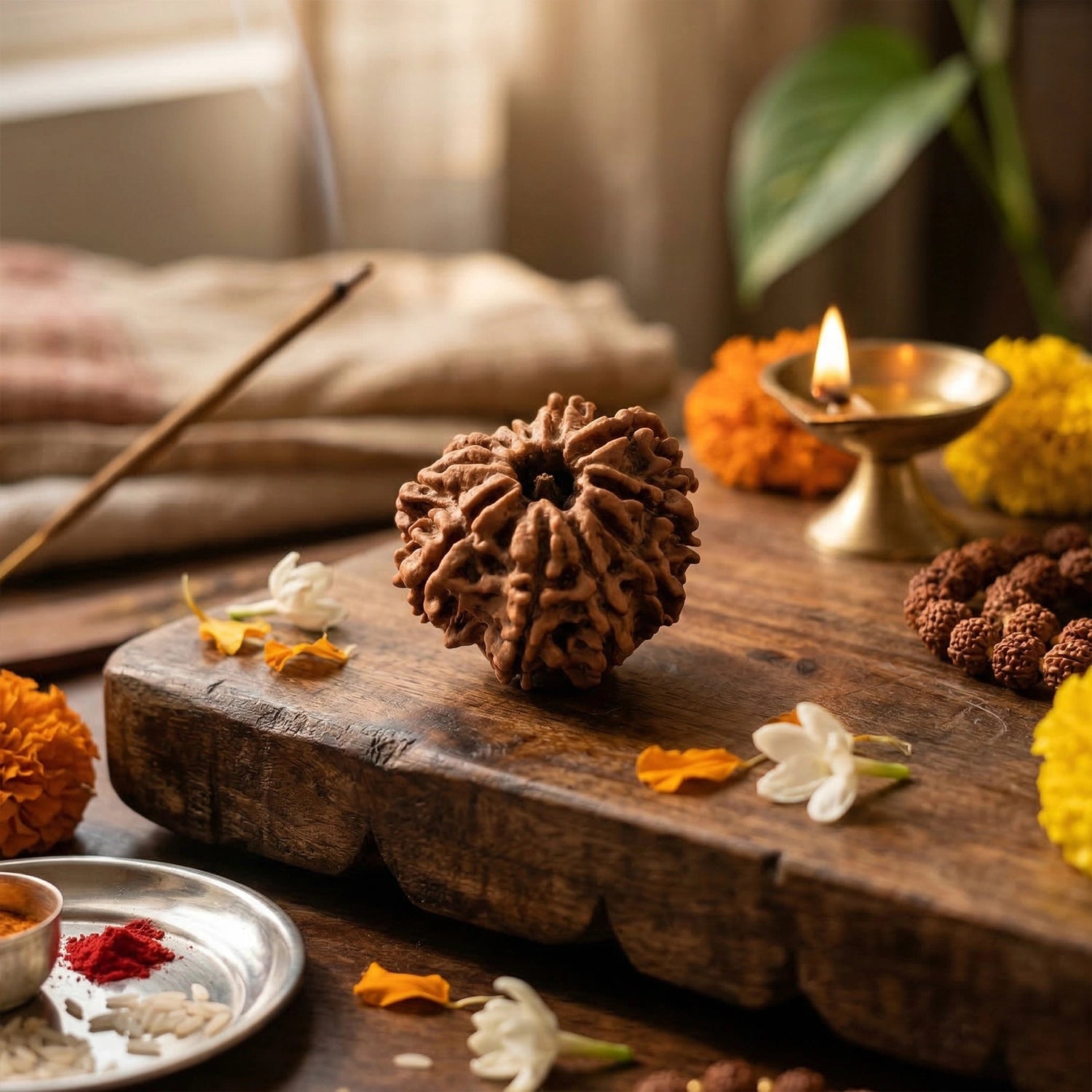 Natural 11 Mukhi Nepali Rudraksha – Lord Hanuman's Courage & Wisdom