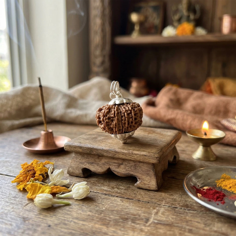 Natural 13 Mukhi Nepali Rudraksha – Attraction, Confidence & Success