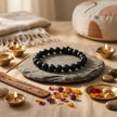 Natural Black Tourmaline Crystal Bracelet (8mm) – Protection & Grounding
