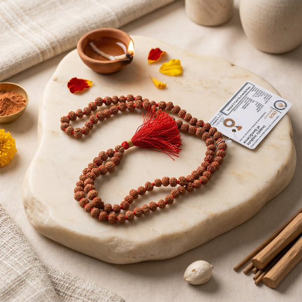 8 mukhi rudraksha mala