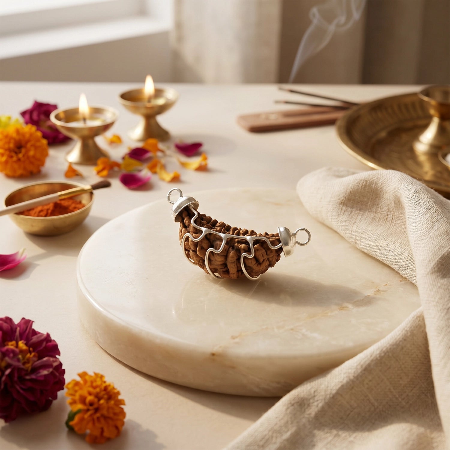 Natural 1 Mukhi Rameswaram Rudraksha – Spiritual Clarity & Meditation