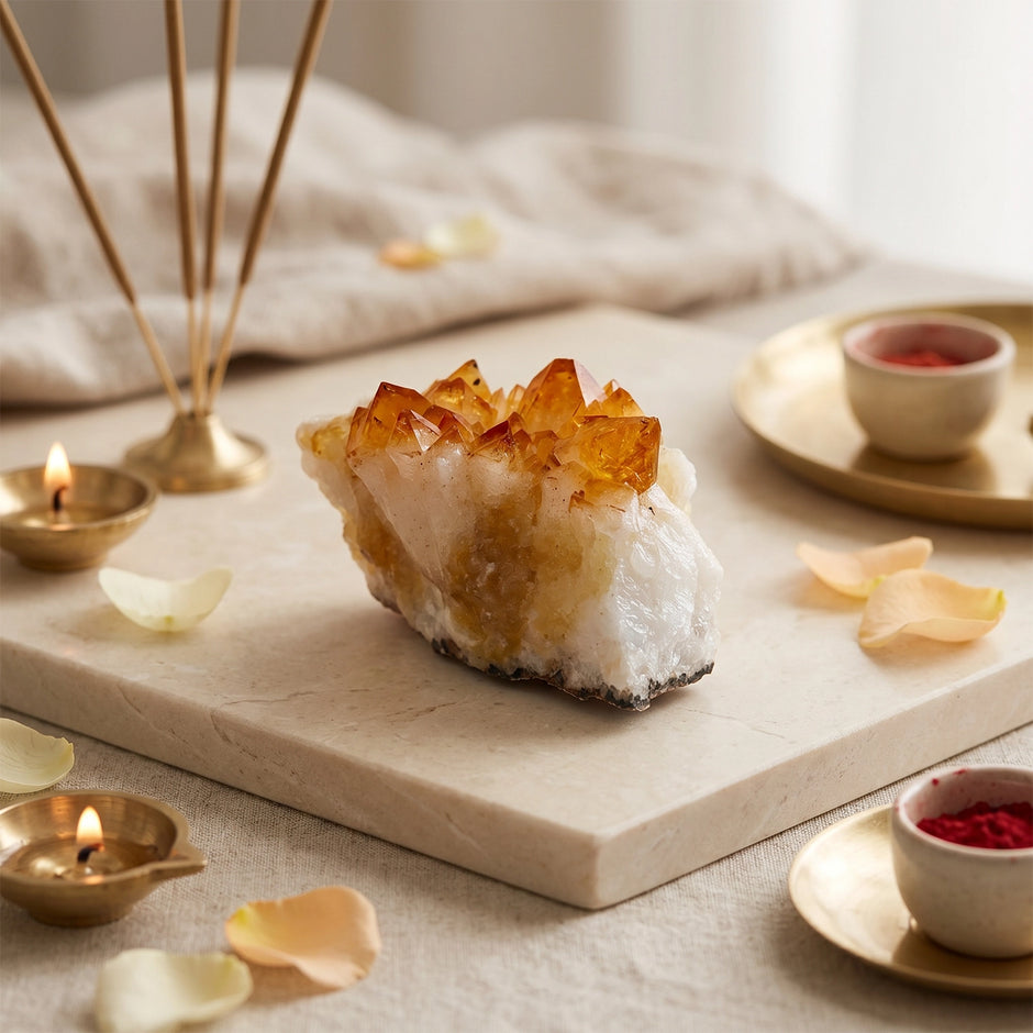 Natural Citrine Raw Crystal – Abundance & Positivity