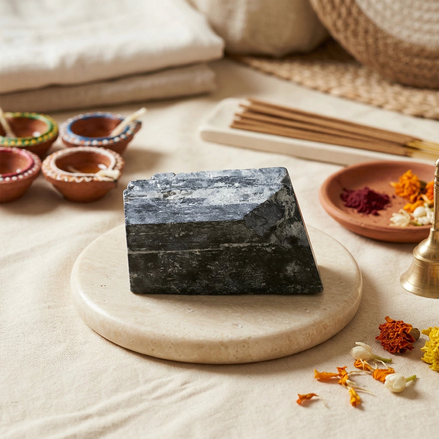 Natural Black Tourmaline Raw Crystal – Protection & Grounding