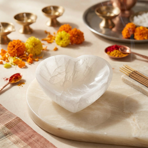 Natural Selenite Bowl – Love & Cleansing