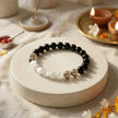 Natural Smoky Quartz, Black Tourmaline & Selenite Bracelet – Energy Shield
