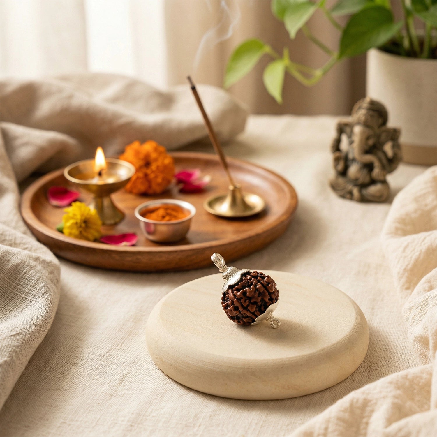 Natural 7 Mukhi Nepali Rudraksha – Wealth & Stability