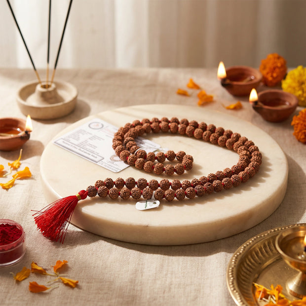 9 mukhi rudraksha mala