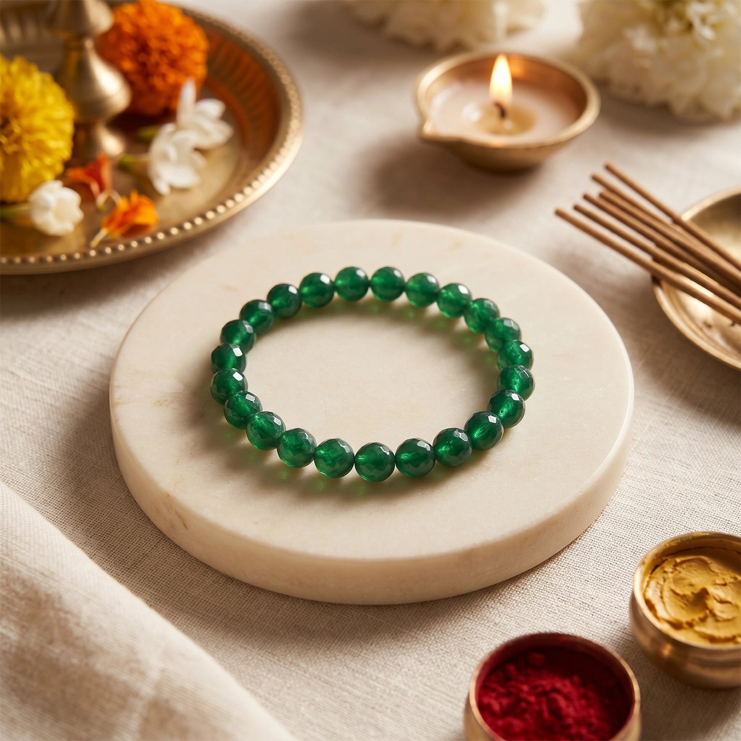 Natural Green Aventurine Crystal Bracelet (8mm) – Luck & Prosperity